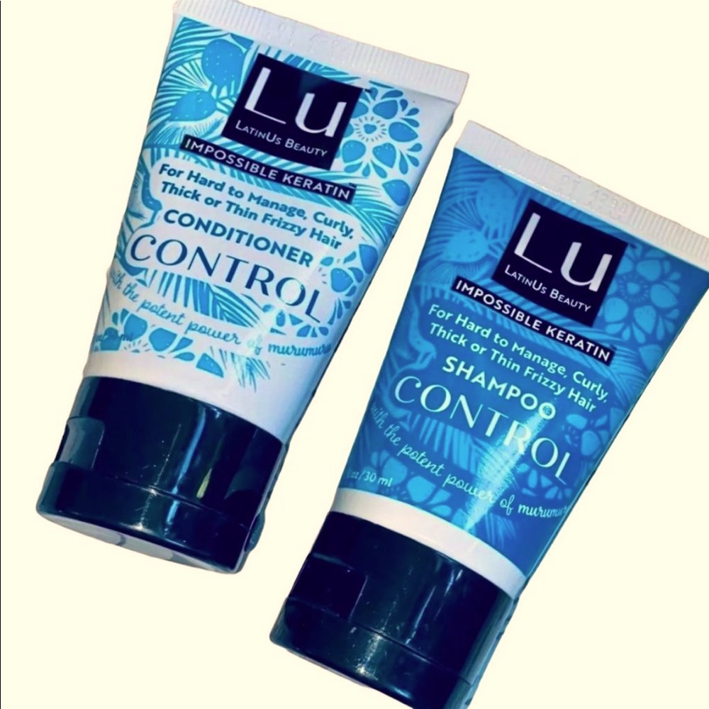 🎁NEW/Sealed LatinUs deluxe travel impossible Keratin shampoo & conditioner